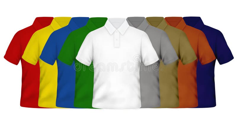 different color polo shirts