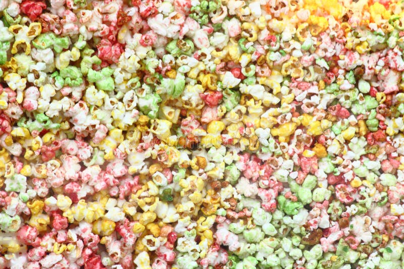 Color popcorn background