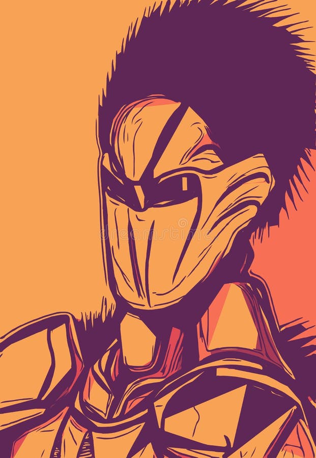 Color of robot cartoon stock illustration. Illustration of