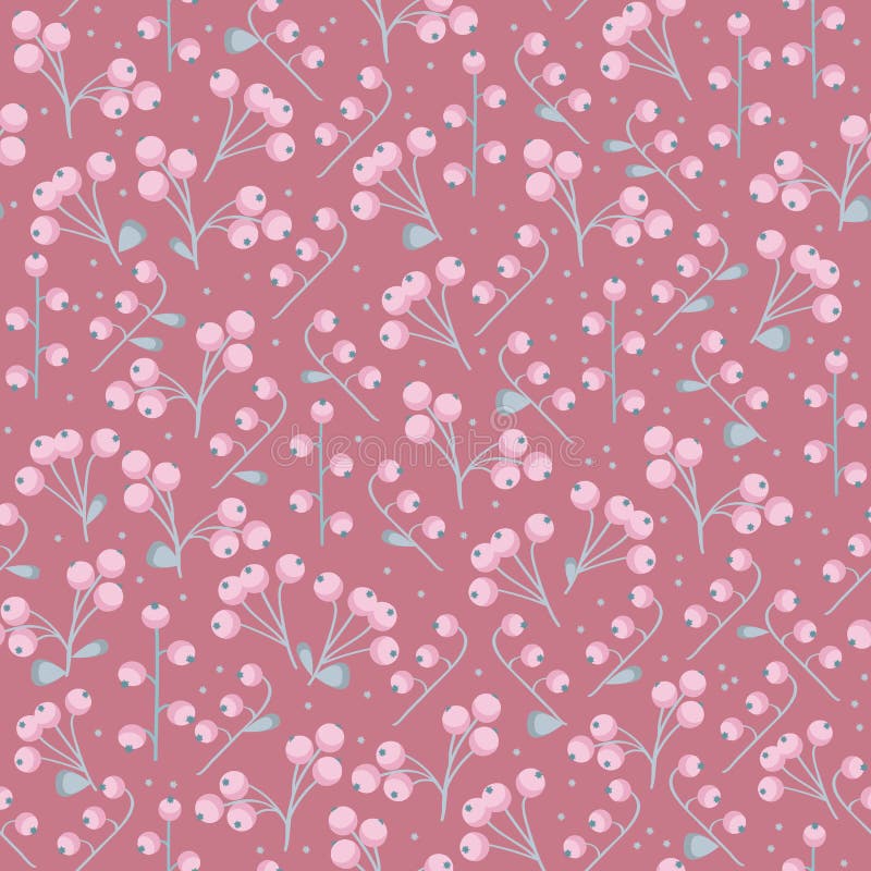 Color Rosa Vectorial Bayas En Tonos Pastel Fondo De Impresión Sin Fisuras  Ilustración del Vector - Ilustración de fondo, textil: 167431730