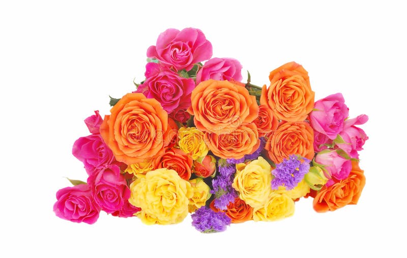 Color roses bouquet