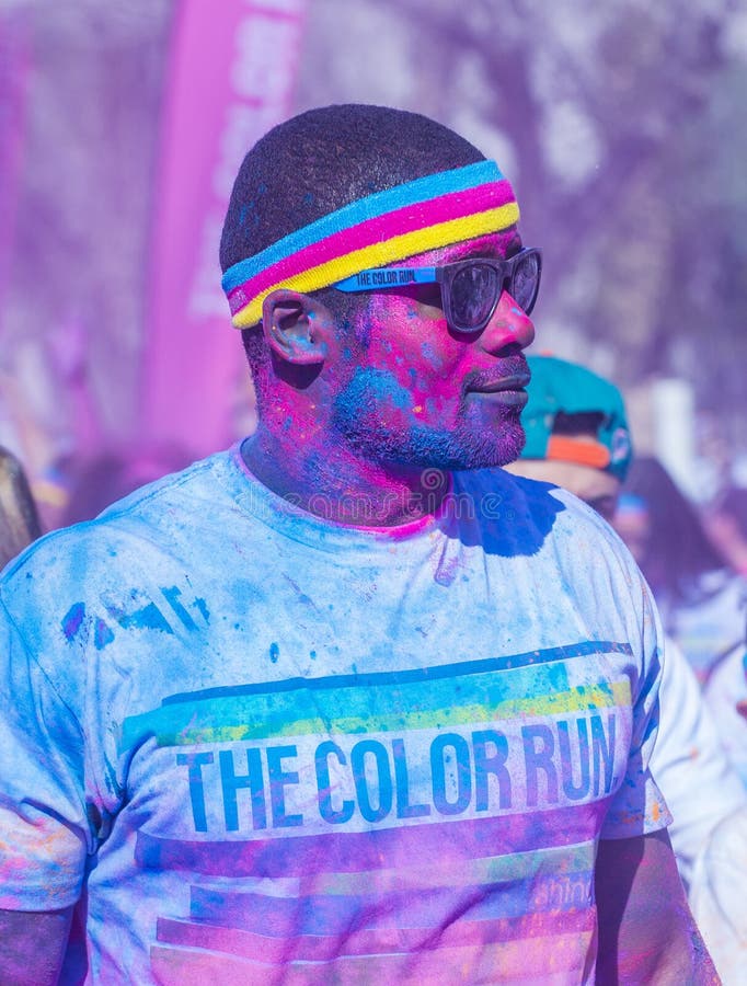 Color Run Las Vegas editorial photo. Image of nevada 51015561