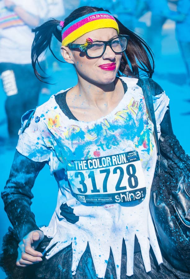 Color Run Las Vegas editorial image. Image of racing 51017815