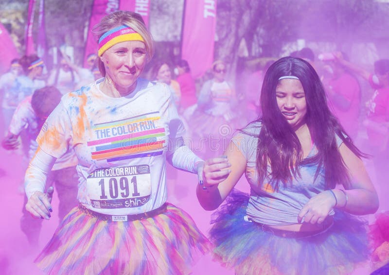Color Run Las Vegas editorial photo. Image of motion 51503471