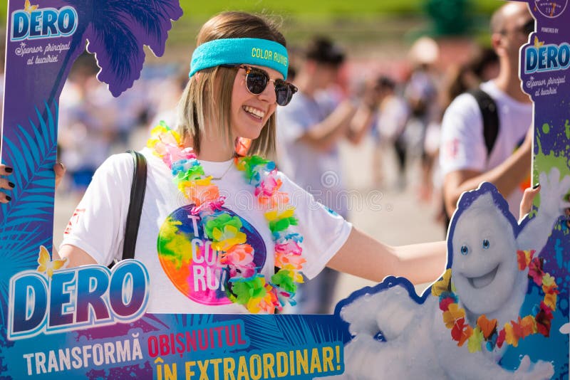 The Color Run Tropicolor World Tour 2016 stock photo The Color Run Tropicolor World Tour 2016 stock photo