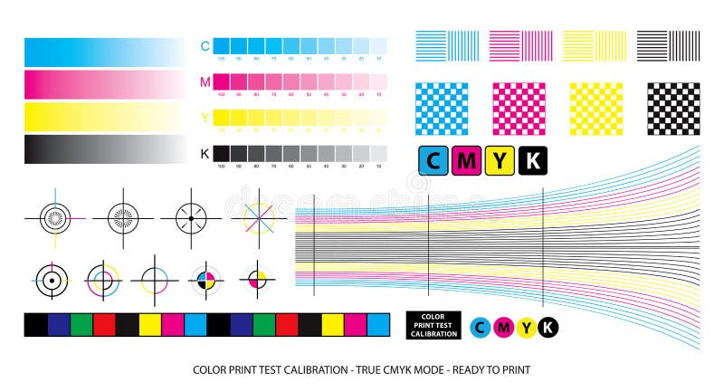 Color Chart Print Test Page Color Stock Vector (Royalty Free) 1418724179