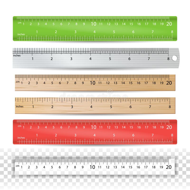 Plastic School Drawing Ruler on a White Background Stock Vector -  Illustration of centimeters, drawing: 215173820