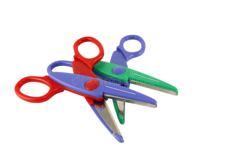 Color scissors for paper stock photo. Image of blue, iron 18597554