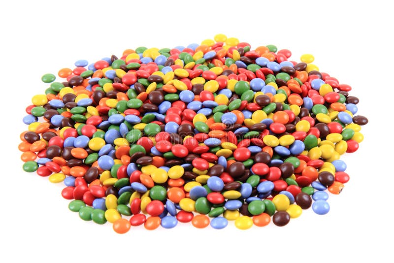 color smarties isolated