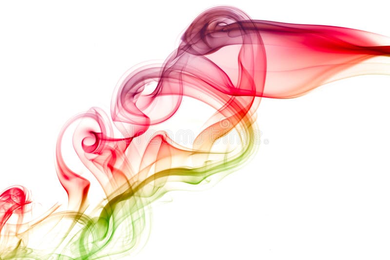 Color smoke flowing over white background . abstract . stock photography Color smoke flowing over white background . abstract . stock photography