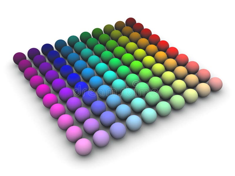 Color Space stock illustration