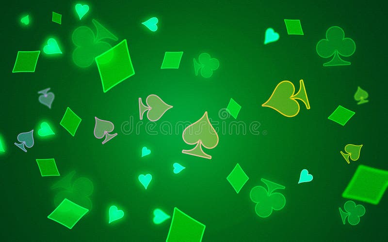 het beleid Ontwaken fotografie Simple Green Illustration Background Stock Photo - Image of spade, poker:  158742456