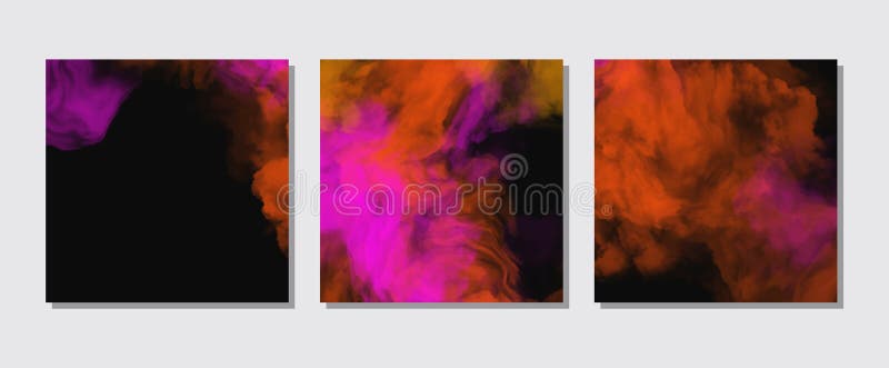 Color Splash Banners Set. Background Smoke Paint. Stock Vector -  Illustration of banner, decoration: 218646499