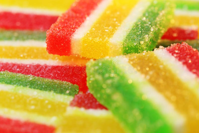 Color striped marmalade. stock image. Image of food, snack 92936401