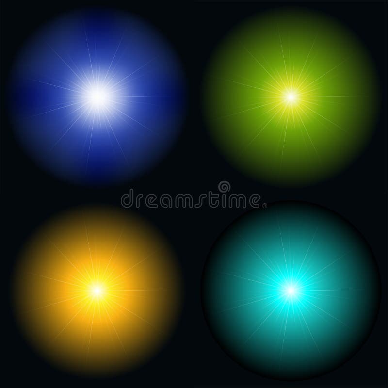 Color Sunburst stock illustration