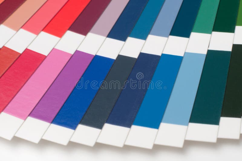 Color Swatch, Catalog. Colored Palette of Paint Stock Photo Image of