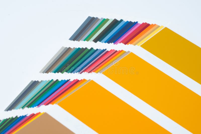 Color Swatch, Catalog. Colored Palette of Paint Stock Image Image of