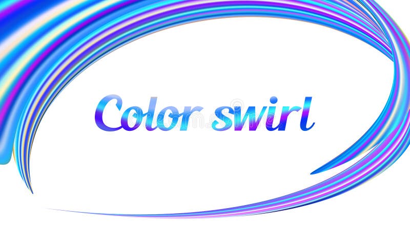 Color swirl. Round frame on white background. Vector graphics royalty free illustration Color swirl. Round frame on white background. Vector graphics royalty free illustration
