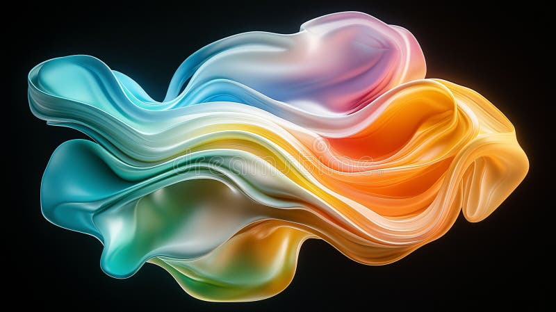 Color Symphony, Liquid Dream vector illustration