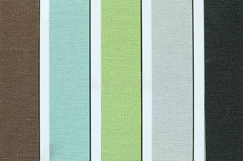 Color tone of fabric swatch samples