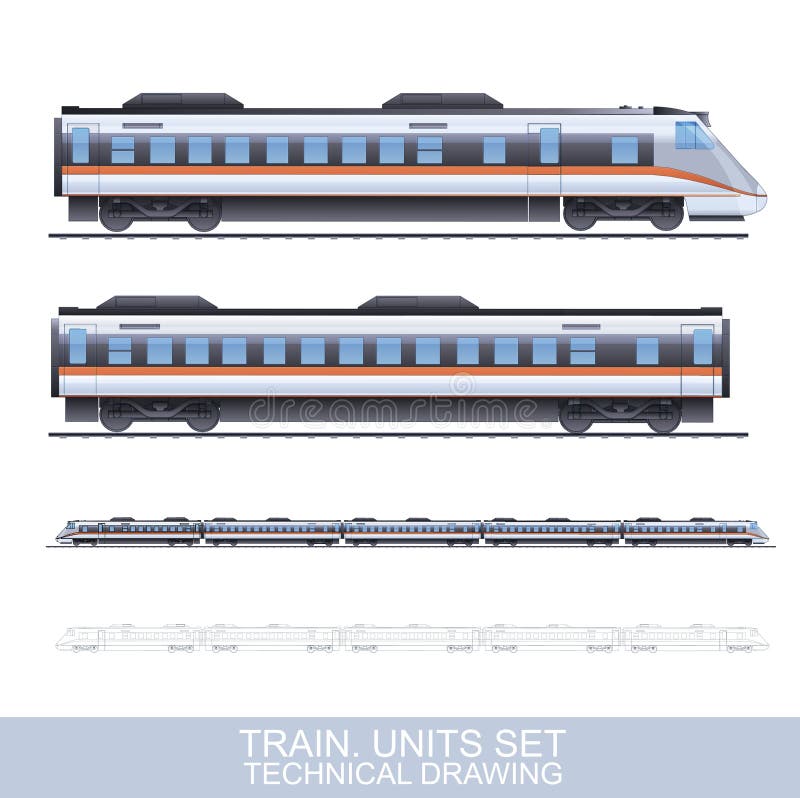 Color Train Illustration stock vector. Illustration of electricity ...