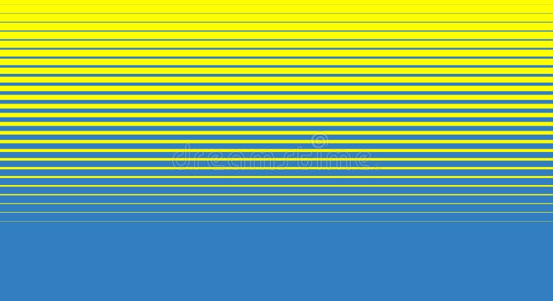 Color transition yellow to blue with stripes vector illustration