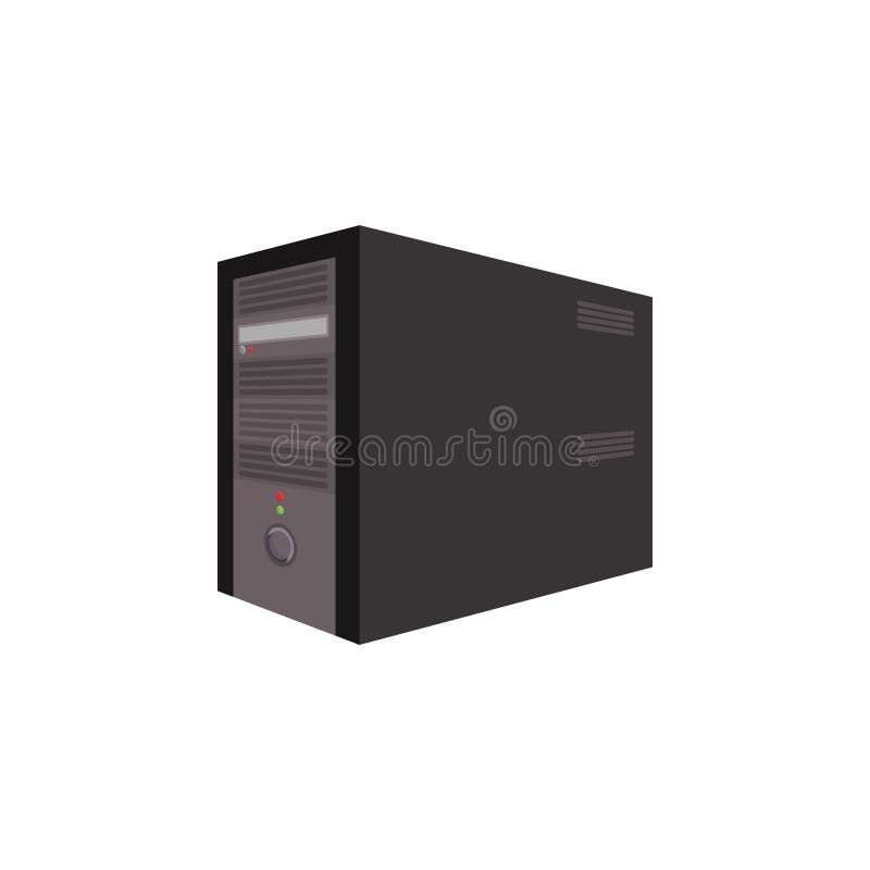 Vector Image. Computer System Unit Stock Illustration - Illustration of ...