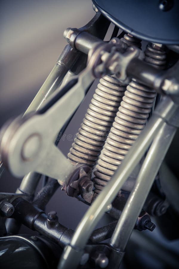 Vintage Motorcycle Front Suspension Stock Photos - Free & Royalty