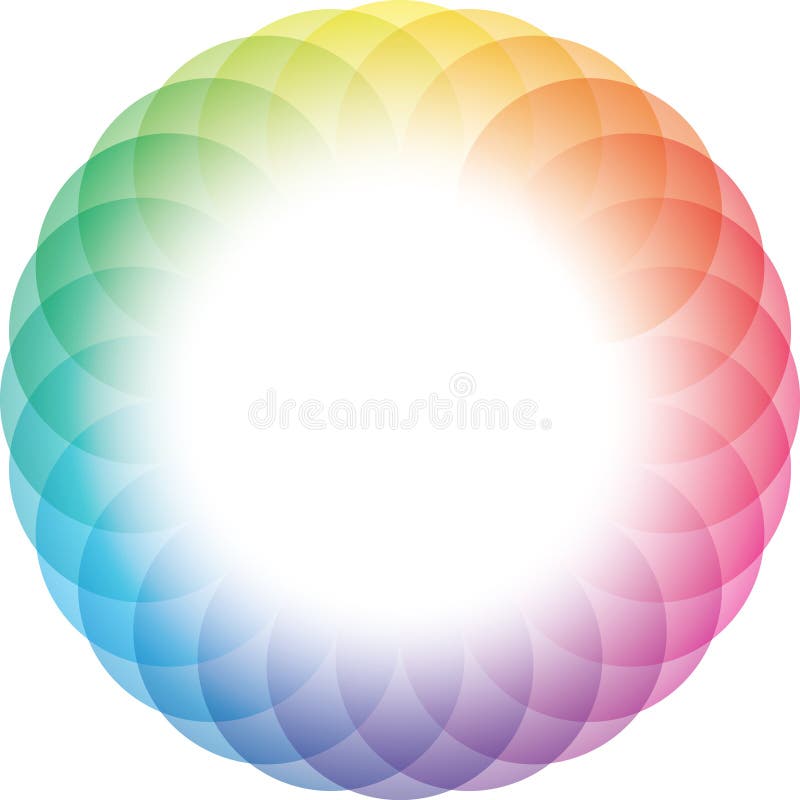 Color Wheel Frame Background. Stock Vector - Illustration of