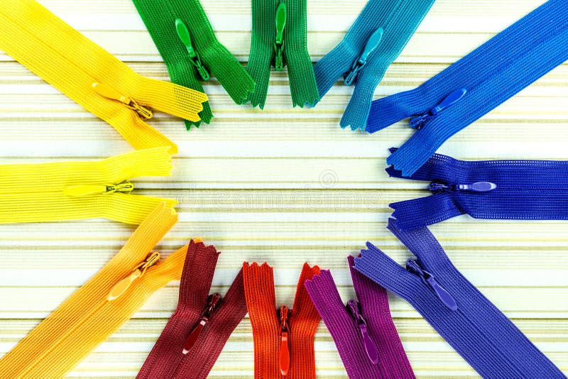 Color wheel of invisible zipper royalty free stock photos Color wheel of invisible zipper royalty free stock photos