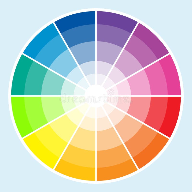 Wheel (vector) stock vector. Illustration of tone, palette 3140383