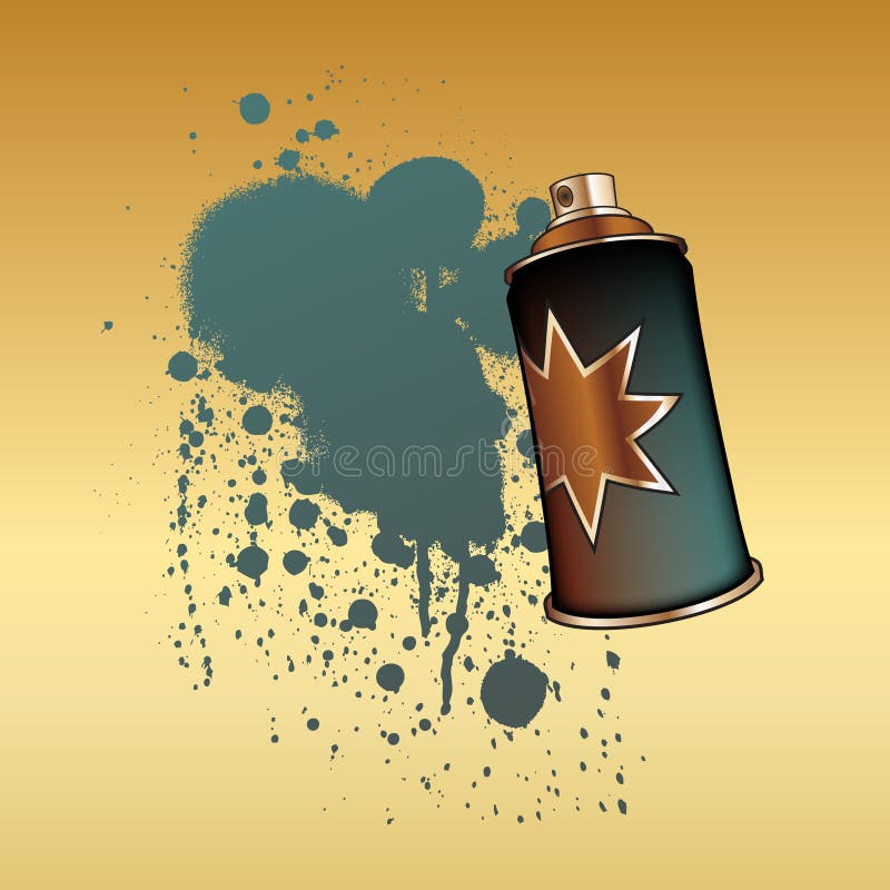 Colora o aerossol do pulverizador ilustração royalty free Colora o aerossol do pulverizador ilustração royalty free