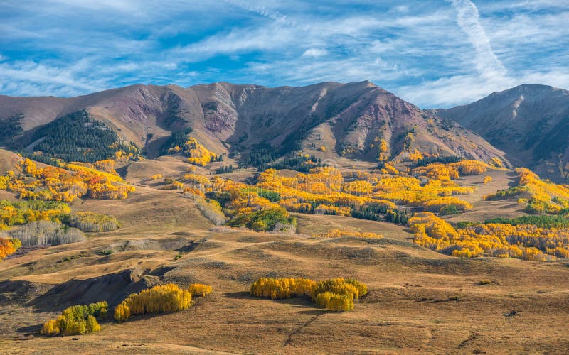 Colorado Autumn stock photo. Image of colors, lake, clouds - 70313156