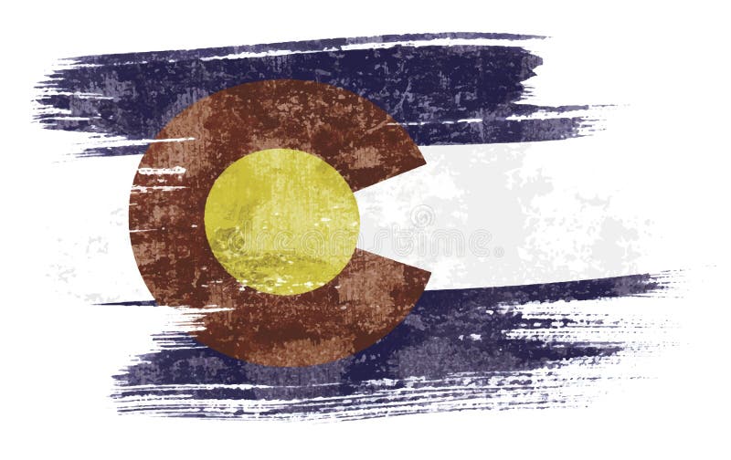 Flagge von Colorado, USA vektor abbildung. Illustration von heraldry