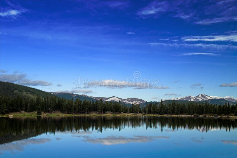 Colorado mountains and lake