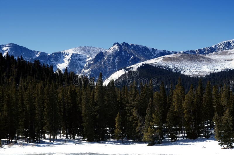 Colorado Mountains in Winter