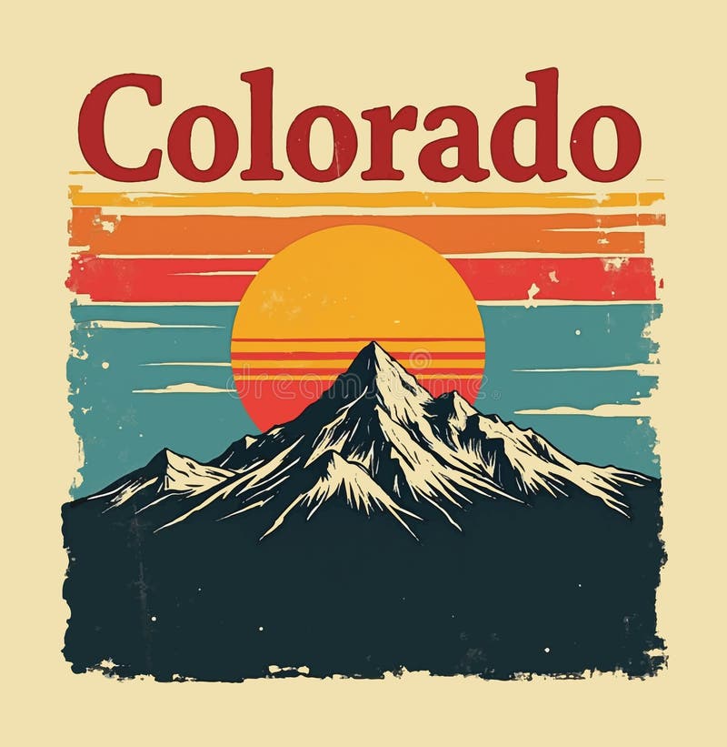 Colorado Flag Retro Vintage Colorado Mountains Trees T-Shirt Colorado Flag Retro Vintage Colorado Mountains Trees T-Shirt
