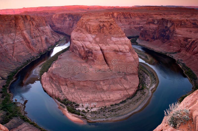 Colorado river bend stock photography