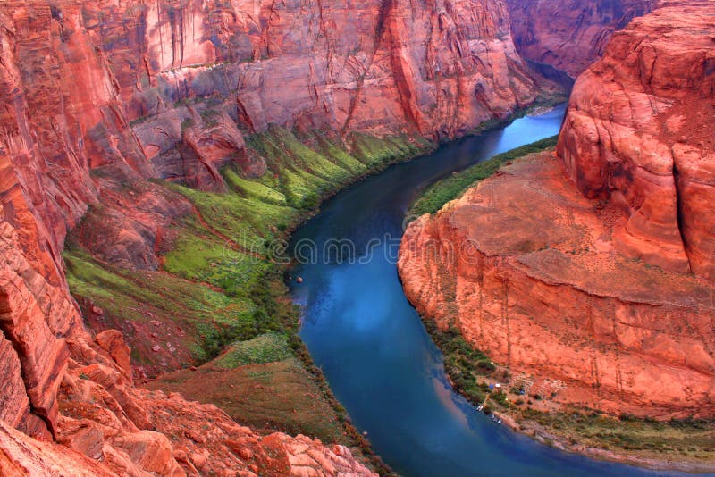 Colorado River Bends stock photography