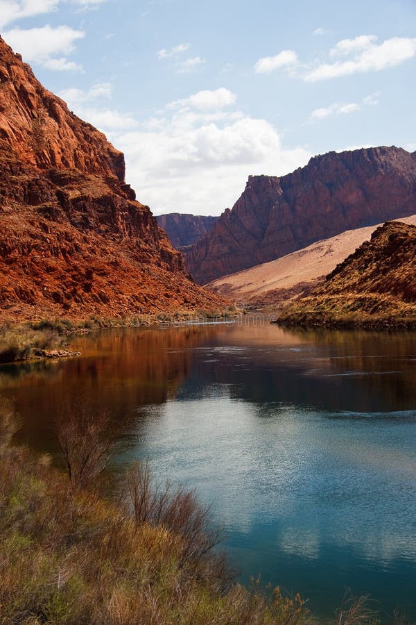 Colorado River at Lees Ferry Crossing royalty free stock photo