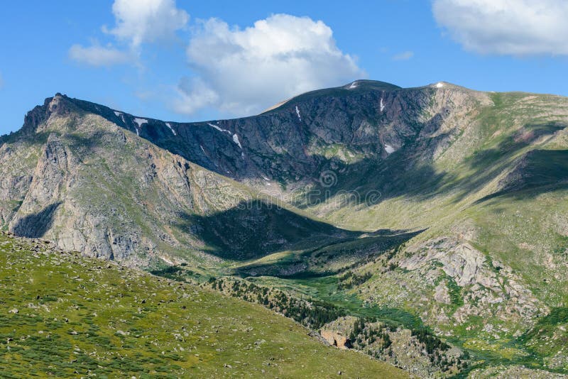 Colorado Rocky Mountain Scenic Beauty - MT de Wildernis van Evans stock foto Colorado Rocky Mountain Scenic Beauty - MT de Wildernis van Evans stock foto