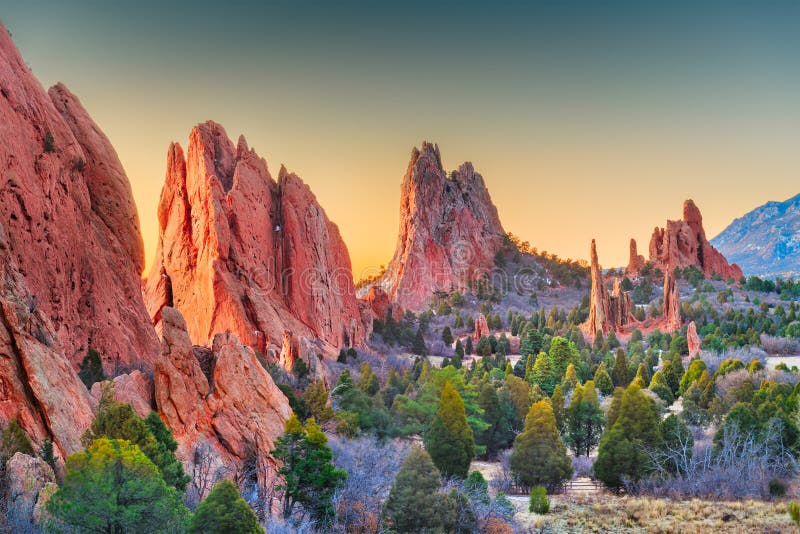 Κήπος των Θεών, Colorado Springs, Κολοράντο στοκ εικόνες με δικαίωμα ελεύθερης χρήσης