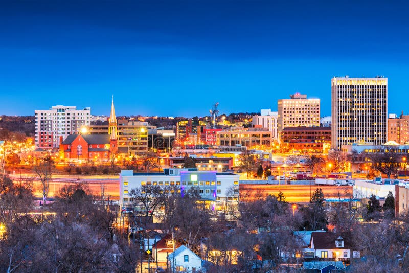 Colorado Springs, Colorado, USA Skyline