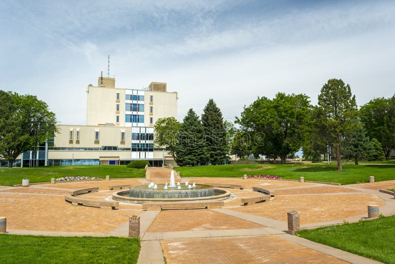 Buildings on the University of Kansas Campus in Lawrence, Kansas Stock