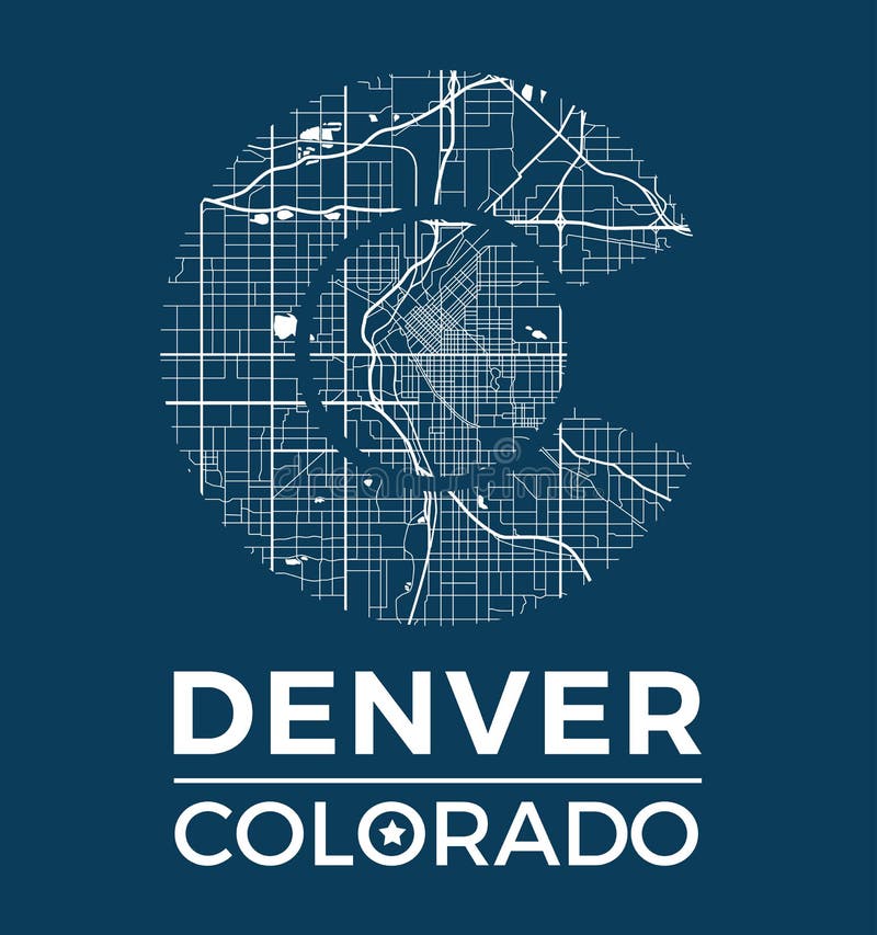 Colorado t-shirt graphic design with denver city map. Tee shirt print, typography, label, badge, emblem. Vector illustration. Colorado t-shirt graphic design with denver city map. Tee shirt print, typography, label, badge, emblem. Vector illustration.