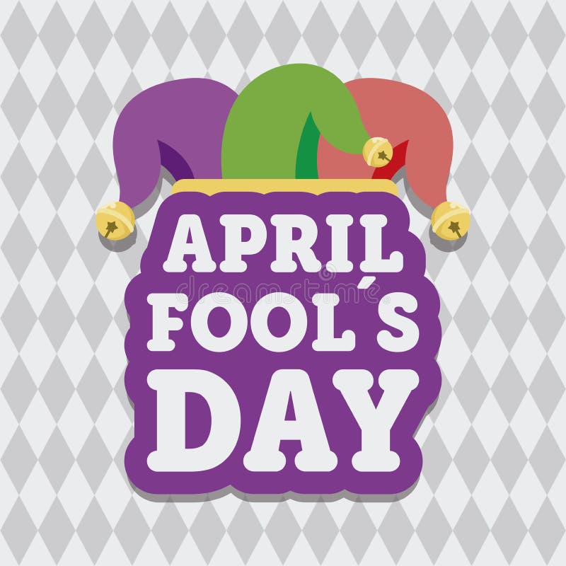 Colored april fools day poster Vector vector illustration