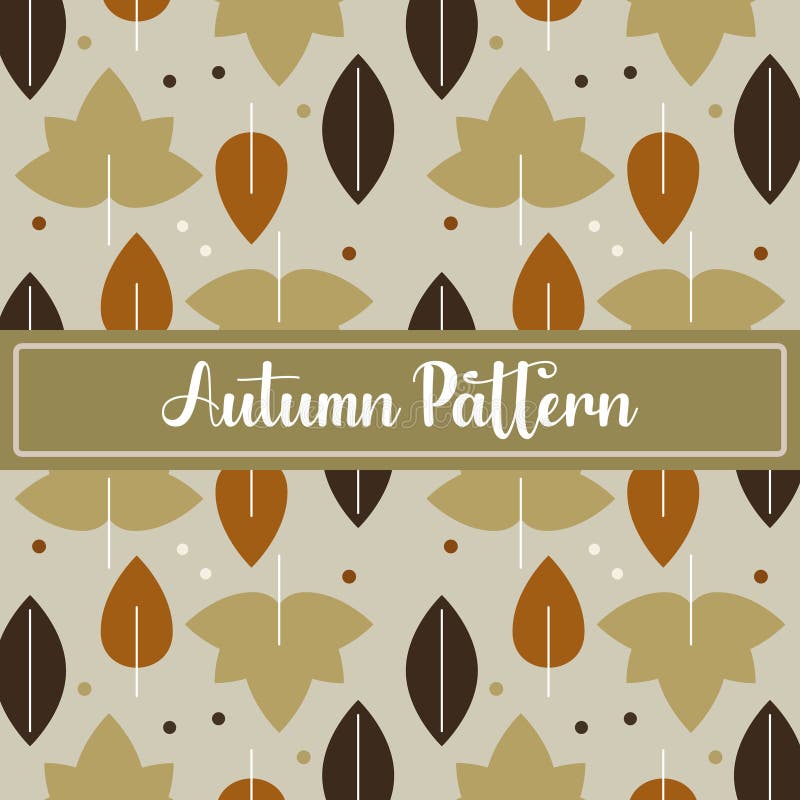 Colored autumn pattern background Vector vector illustration
