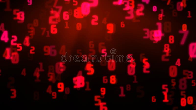 Colored background of movement changing numbers growth animation stock footage