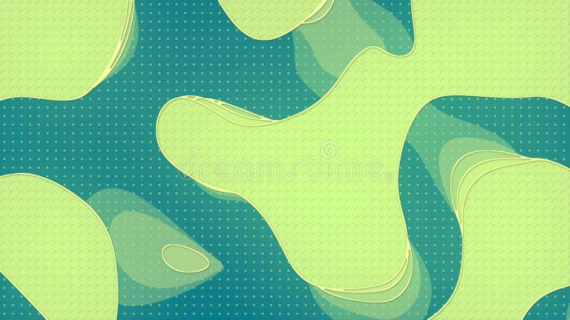 Colored pattern with topographic and isolines. Seamless loop animation 3d render royalty free illustration