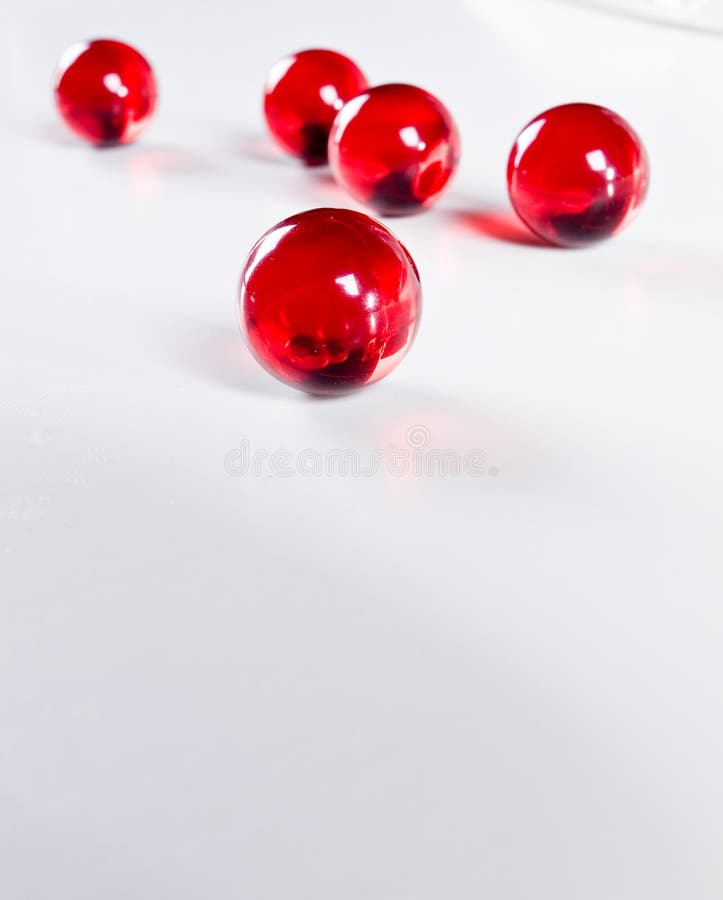Red Marbles. 